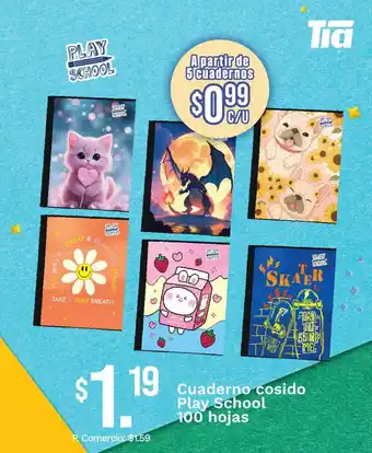 Cuaderno cosido Play School