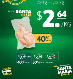 Santa Maria Santa María Pollo oferta