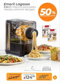 TVentas Emeril Lagasse 3 en 1: máquina para pasta, helado y extractor de jugos oferta