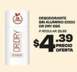 Delportal Supermercados DESODORANTE SIN ALUMINIO COCO DR DRY oferta