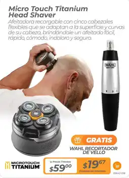TVentas Micro Touch Titanium Head Shaver oferta