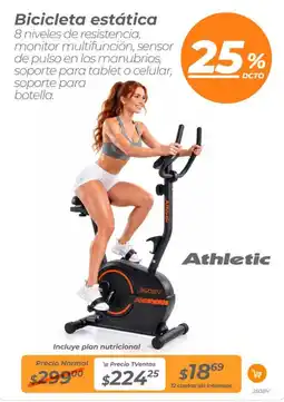 TVentas Athletic Bicicleta estática oferta