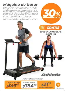 TVentas Athletic Máquina de trotar oferta