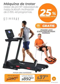TVentas STINGRAY Máquina de trotar oferta