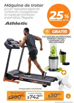 TVentas Athletic Máquina de trotar oferta