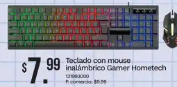 Tia Teclado con mouse inalámbrico gamer hometech oferta