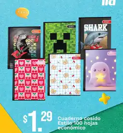 Tia Cuaderno cosido Estilo 100 hojas económico oferta