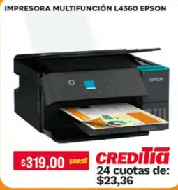 Tia EPSON IMPRESORA MULTIFUNCIÓN L4360 oferta