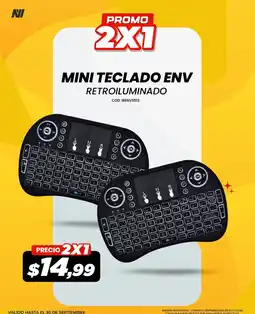 Novicompu Mini teclado env retroiluminado oferta