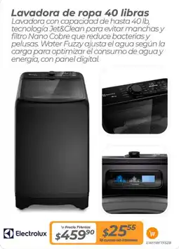 TVentas Electrolux Lavadora de ropa 40 libras oferta