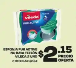 Delportal Supermercados Vileda Esponja Pur Active oferta