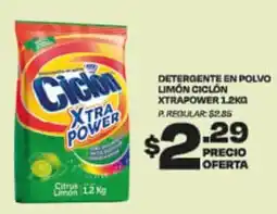 Delportal Supermercados Ciclón Detergente en polvo Limón XtraPower oferta