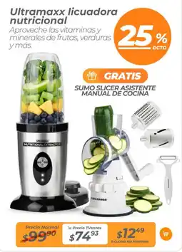 TVentas Ultramaxx licuadora nutricional oferta