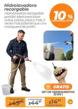 TVentas Hidrolavadora recargable oferta