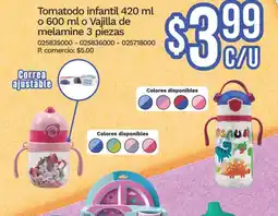 Tia Tomatodo infantil o Vajilla de melamine oferta