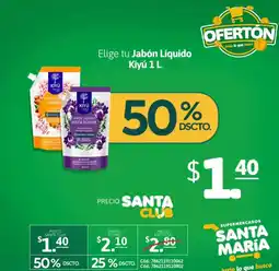 Santa Maria Jabón Líquido Kiyú oferta