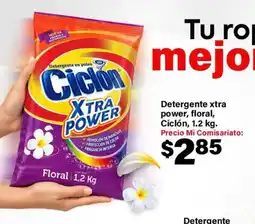 Mi Comisariato Detergente xtra power, floral, Ciclón oferta