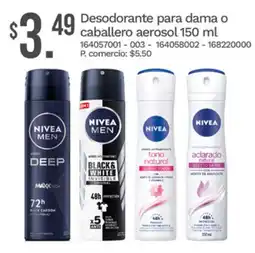 Tia Desodorante para dama o caballero aerosol oferta