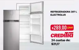 Tia REFRIGERADORA 207 L ELECTROLUX oferta
