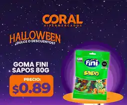 Coral Hipermercados Goma fini sapos oferta