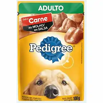 Tia Alimento húmedo para perro Pedigree adulto carne 100 g oferta