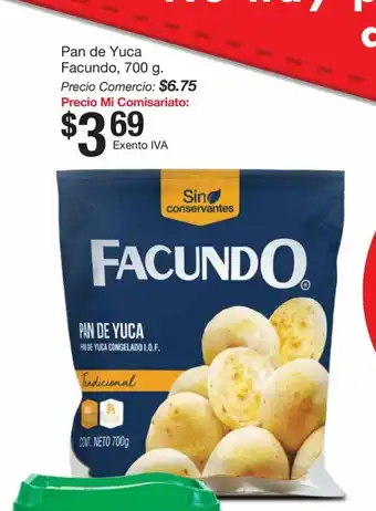 Mi Comisariato Pan de Yuca Facundo 700g oferta