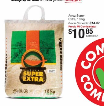 Mi Comisariato Arroz Super Extra, 10kg oferta