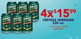Tia Cerveza wierquer 330 ml x4 oferta