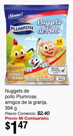 Mi Comisariato Nuggets de pollo Plumrose oferta