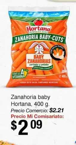Mi Comisariato Zanahoria baby Hortana oferta