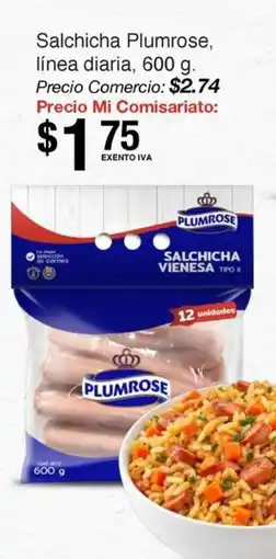 Mi Comisariato Plumrose Salchicha Vieneda Tipo II oferta