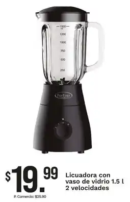 Tia ForEver Licuadora con vaso de vidrio 1.5 l 2 velocidades oferta