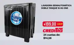 Tia Lavadora semiautomática doble tanque 16 kg ONE oferta