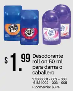 Tia Desodorante roll on 50 ml para dama o caballero oferta