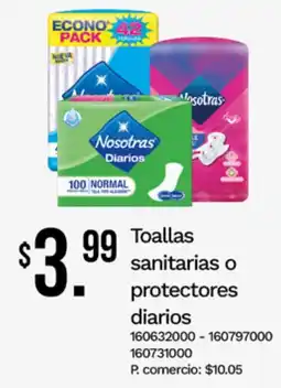 Tia Toallas sanitarias o protectores diarios oferta
