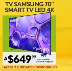 Novicompu TV SAMSUNG 70" SMART TV LED 4K oferta