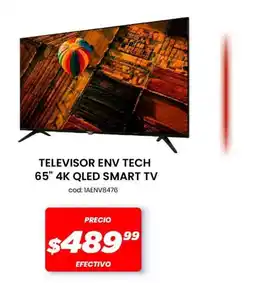 Novicompu TELEVISOR ENV TECH 65" 4K QLED SMART TV oferta