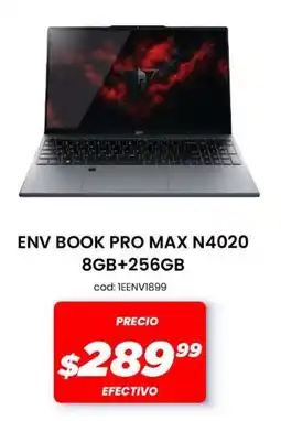 Novicompu ENV BOOK PRO MAX N4020 oferta