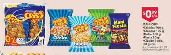 Tia Mani cris (mani salado) x4 28g c/u oferta
