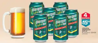 Tia Cerveza wierquer sixpack 330ml c/u oferta
