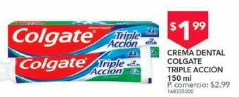 Tia Crema dental colgate triple accion 150ml oferta