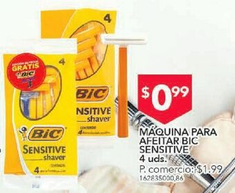 Tia Máquina para afeitar bic sensitive 4 uds. oferta