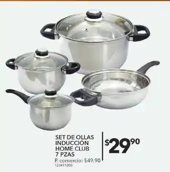 Tia Set de ollas inducción home club 7pzas oferta