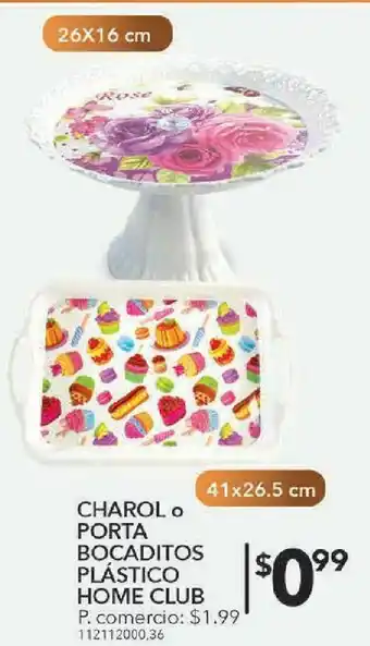 Tia Charol plástico home club 41x26.5cm oferta