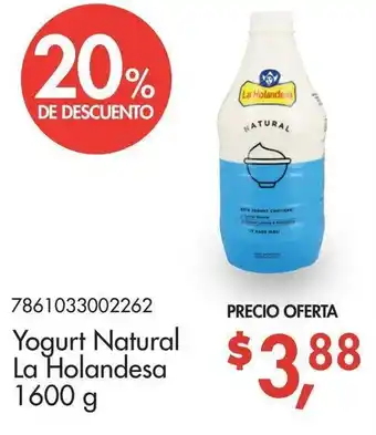 Supermaxi Yogurt Natural La Holandesa 1600g oferta