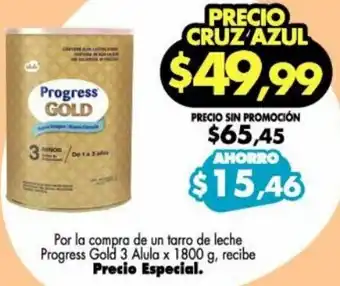 Farmacias Cruz Azul Progress Gold 2 Alula x 1800g oferta