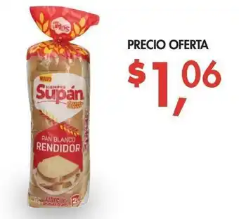 Supermaxi Pan Blanco Rendidor Supán 500g oferta