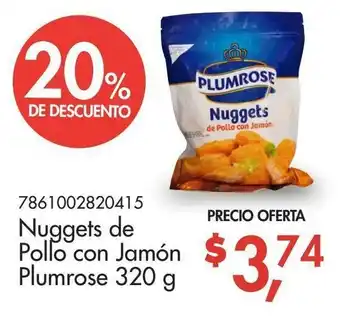 Supermaxi Nuggets de Pollo con Jamón Plumrose 320g oferta