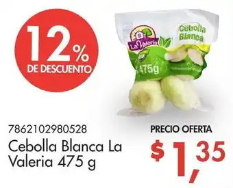 Cebolla Blanca La Valeria 475g