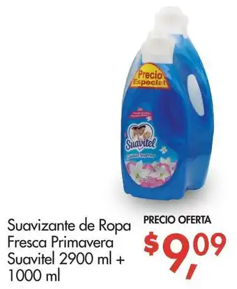Supermaxi Suavizante de Ropa Fresca Primavera Suavitel 2900ml + 1000ml oferta